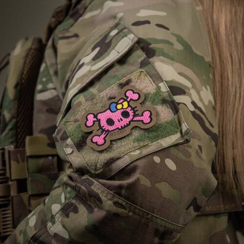 M-Tac - Kitty Pink Patch - Embroidery - Yellow and Blue Bow - Coyote - 51393005