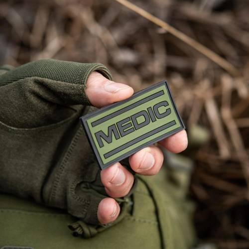 M-Tac - Medic 3D PVC Patch - Black / Olive - 51125102