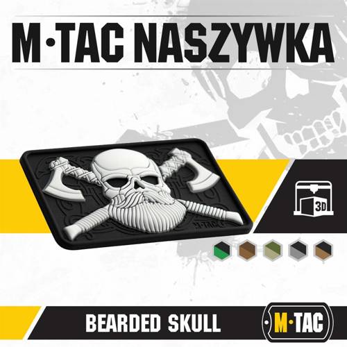 M-Tac - Patch - Bearded Skull - 3D PVC  - 51113236