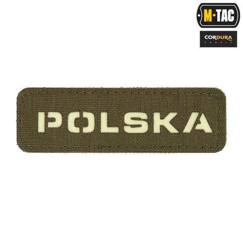 M-Tac - Patch - Poland 25х80 - Laser Cut Fluorescent - Ranger Green / Fluo - 51004223