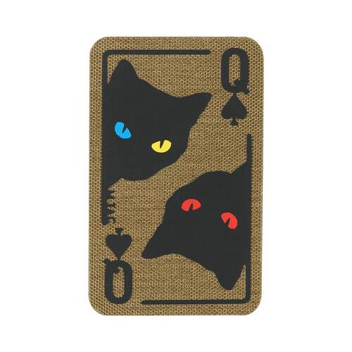 M-Tac - Queen of Spades Patch - Cordura 500D - Coyote/Black - 51362005