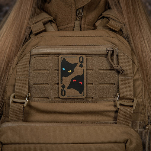 M-Tac - Queen of Spades Patch - Cordura 500D - Coyote/Black - 51362005