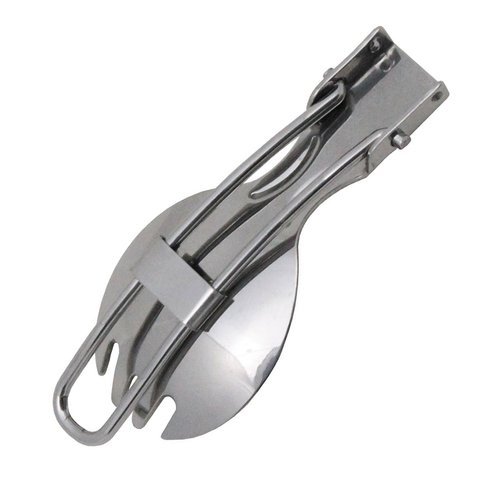 MFH - Folding Outdoor Spoon / Fork - Stainless Steel - 33434