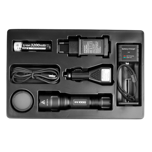 Mactronic - Black Eye LED Tactical Flashlight - 1000 lm - Cree XHP50.2 20W LED - Black - THH0049