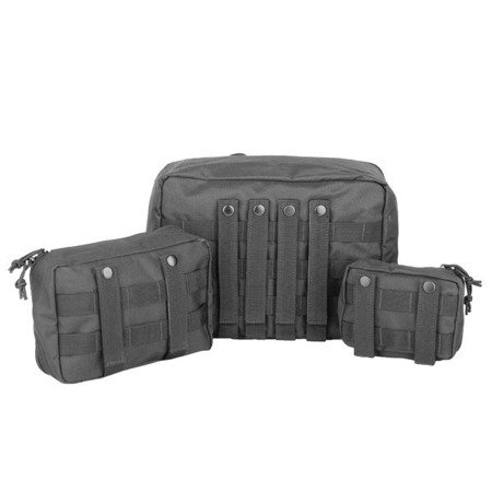 Mil-Tec - 3-Pc Mesh Pouch Set - Black - 16003802