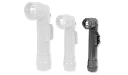 Mil-Tec - Angle Flashlight 2AA - Black - LED - 15143002