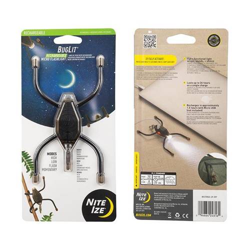 Nite Ize - BugLit Flashlight - Coyote/Black - BGTR02-29-R7