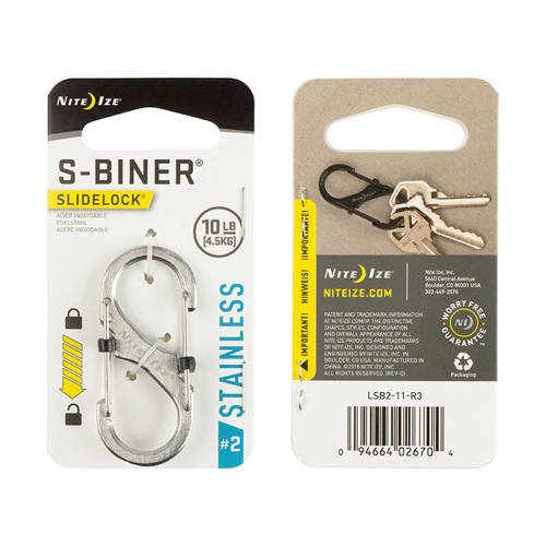 Nite Ize - S-Biner #2 SlideLock - Stainless - LSB2-11-R3