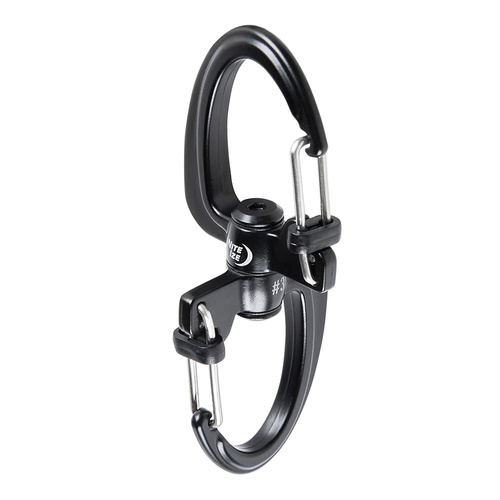 Nite Ize - S-Biner 360 SlideLock Dual Carabiner #2 - Black - SBLR2-01-R3