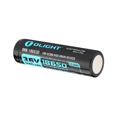 Olight - Rechargeable Li-Ion Battery 18650 3.6V 3000 mAh - ORB2-186S30