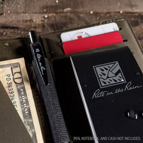 Rite in the Rain - Waterproof Wallet Monsoon Field Wallet - Olive/Black - P971-M