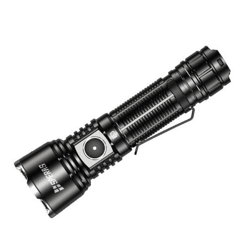 Speras - Tactical LED Flashlight E3 - 2600 mAh - 1300 lm - 350 m - Black - SPERAS E3