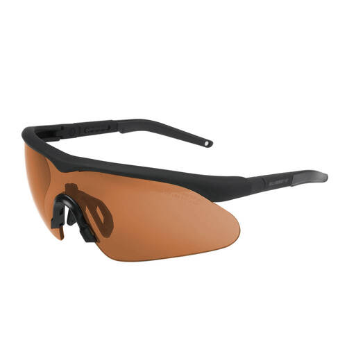 Swiss Eye - Shooting Glasses Raptor Pro - Laser Lens 532/694/1064 - Black - Brown Visor - 40482