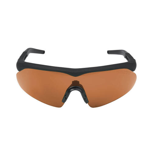 Swiss Eye - Shooting Glasses Raptor Pro - Laser Lens 532/694/1064 - Black - Brown Visor - 40482