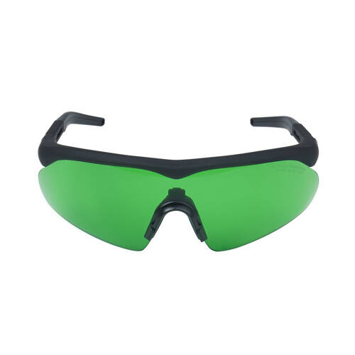 Swiss Eye - Shooting Glasses Raptor Pro - Laser Lens 694/830-860/1064 - Black - Green Visor - 40481