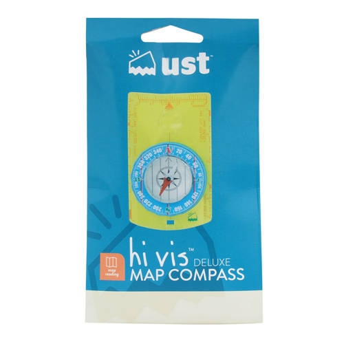 UST - Hi Vis Deluxe Map Compass - Blue - 1156796