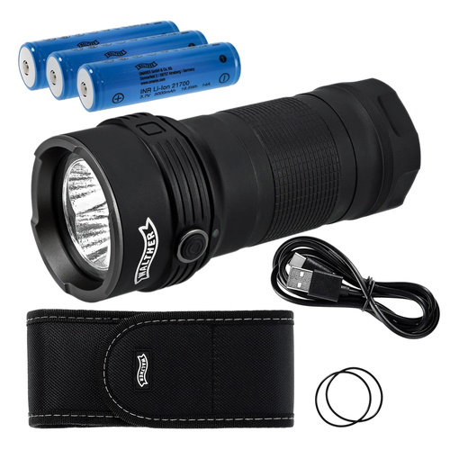 Walther - Flashlight LED PFC1r - 5000 lm - Black - 3.7150