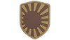 101 Inc. - 3D Morale Patch - Japanese War Shield - Brown - 444130-3787