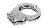 Alcyon - Steel handcuffs - Hinged - Double lock - Silver - 5005