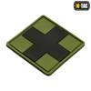 M-Tac - Medic Cross Square 3D PVC Patch - Black/Olive - 51124102