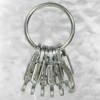 Nite Ize - S-Biner KeyRing Steel - Stainless - KRGS-11-R3