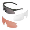 Swiss Eye - Ballistic Glasses Raptor with Visor Set - Rubber Green - 10163