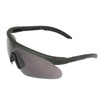 Swiss Eye - Ballistic Glasses Raptor with Visor Set - Rubber Green - 10163