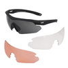 Swiss Eye - Nighthawk Pro Shooting Glasses - Black - Three Visors - 40294