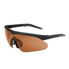 Swiss Eye - Shooting Glasses Raptor Pro - Laser Lens 532/694/1064 - Black - Brown Visor - 40482