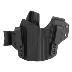 DOUBLETAP GEAR - Kabura wewnętrzna Kydex Appendix IWB z ładownicą do CZ P-10 C - Czarna