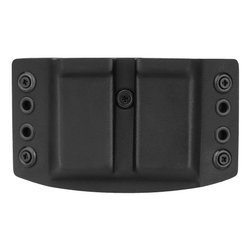 DOUBLETAP GEAR - Ładownica Kydex zewnętrzna OWB na dwa magazynki Glock, USP - Czarna