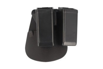 ESP - Ładownica na dwa magazynki 9 mm / .40 - Montaż płetwa Paddle Fobus - Czarny - MH-MH-24 BK