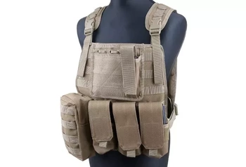 GFC Tactical - Kamizelka taktyczna MBSS Plate Carrier - Nylon - Coyote Brown - GFT-18-000363