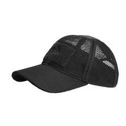 Helikon - Czapka z daszkiem Baseball Mesh - Czarna - CZ-BBM-PO-01