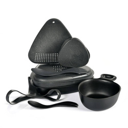 Light My Fire - Zestaw naczyń Outdoor MealKit™ - 8 części - SlatyBlack - 2418411010