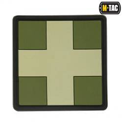 M-Tac - Naszywka 3D PVC Medic Cross Square - Oliwkowy - 51124001