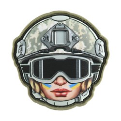 M-Tac - Naszywka Emoji №49 Kobieta Gogle - PVC 3D - Camo - 51353549