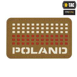 M-Tac - Naszywka Flaga Poland Laser Cut 50х80 - Czerwony / Coyote / Biały- 51006105