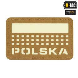 M-Tac - Naszywka Flaga Polska 50х80 - Laser Cut - Coyote / Fluo - 51007205