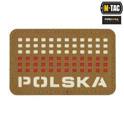 M-Tac - Naszywka Flaga - Polska 50х80 - Laser Cut - Czerwony/Coyote/Biały - 51007105