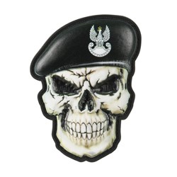 M-Tac - Naszywka Morale Patch - Czaszka w berecie - Polskie Wojska Pancerne - Rzep - PVC 3D - 52338203