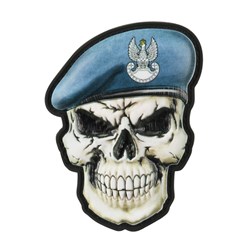 M-Tac - Naszywka Morale Patch - Czaszka w berecie - Wojska Obrony Wybrzeża - Rzep - PVC 3D - 52338205