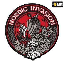 M-Tac - Naszywka Nordic Invasion - Morale Patch - Czerwona - 51129000