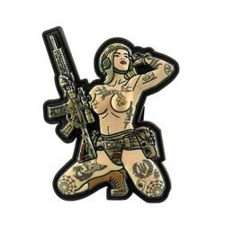 M-Tac - Naszywka Tactical Girl №1 Tryzub - PVC - Pełny kolor - 51116105