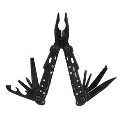 Mil-Tec - Narzędzie multitool Black duże z etui - 15406102