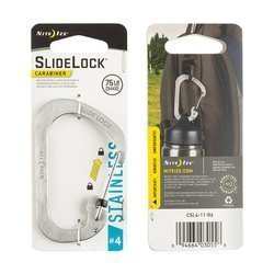 Nite Ize - SlideLock Carabiner #4 - Stalowy - CSL4-11-R6