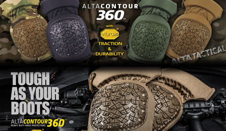 ALTA - Ochraniacze kolan CONTOUR 360 Vibram Cap - Zielony OD - 52933