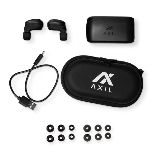 Axil - Aktywne ochronniki słuchu XCOR Pro - Bluetooth 5.2 - Czarne - XCOR-P-E