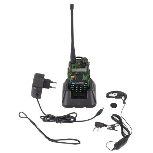 BaoFeng - Radiotelefon VHF/UHF UV-5R HT Duobander PTT - Kamuflaż - 5 W