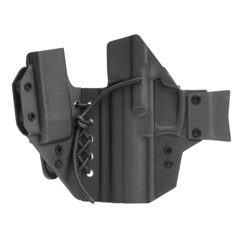 DOUBLETAP GEAR - Kabura wewnętrzna Kydex Appendix Elastic IWB z ładownicą do HK P30, SFP - Czarna